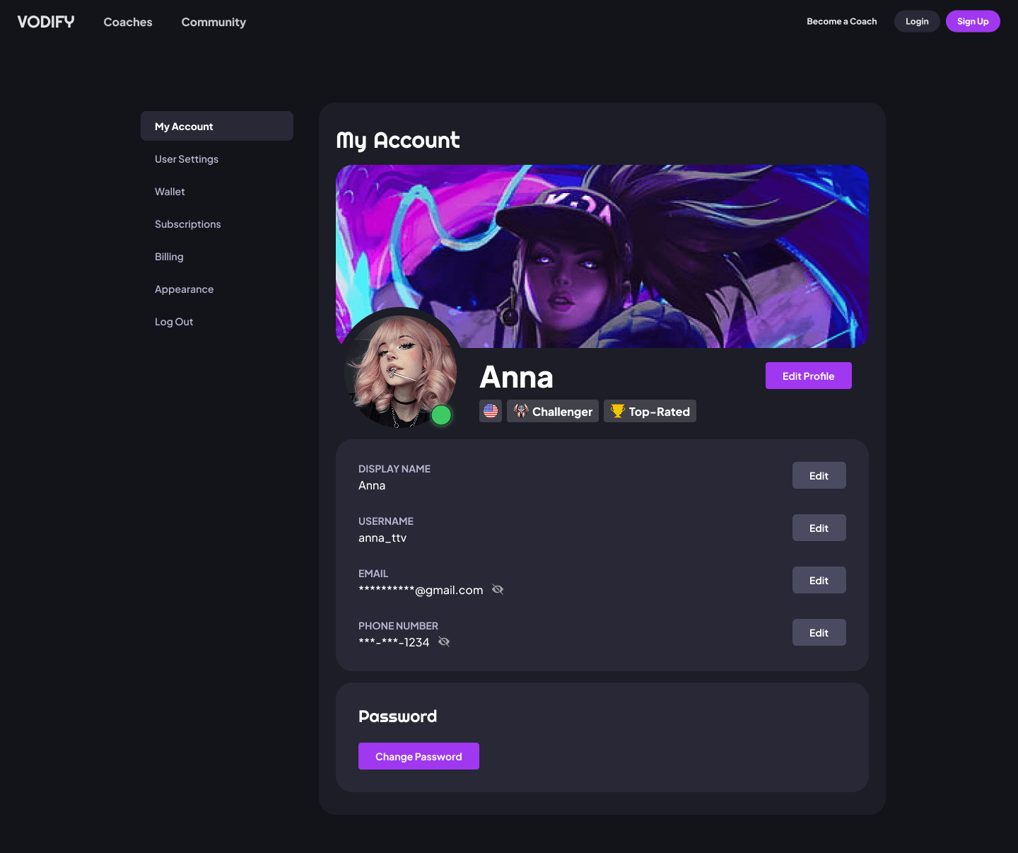 Home page